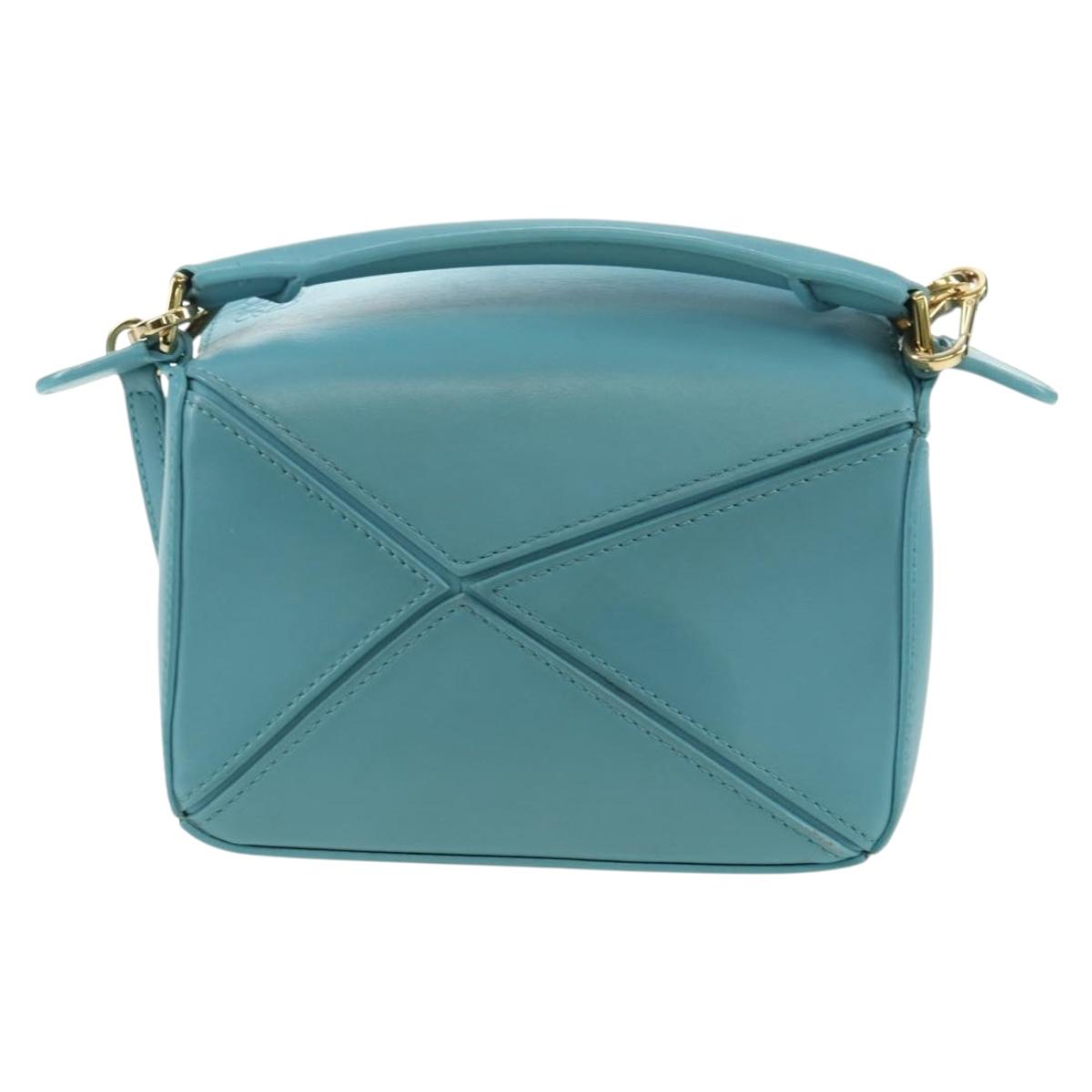 LOEWE × Ghibli Howl's Puzzle Bag Mini Hin Bag Leather 2way Blue Auth 167312SM