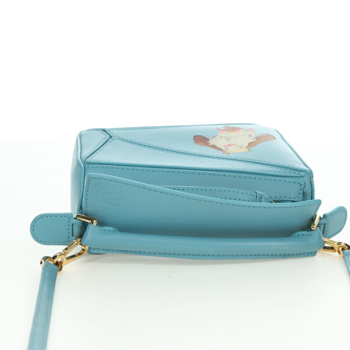 LOEWE × Ghibli Howl's Puzzle Bag Mini Hin Bag Leather 2way Blue Auth 167312SM