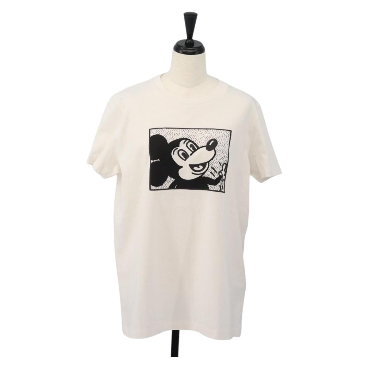 Coach CoachxDisneyxKeith Haring Short-sleeved T-shirt cotton White Auth 167322M