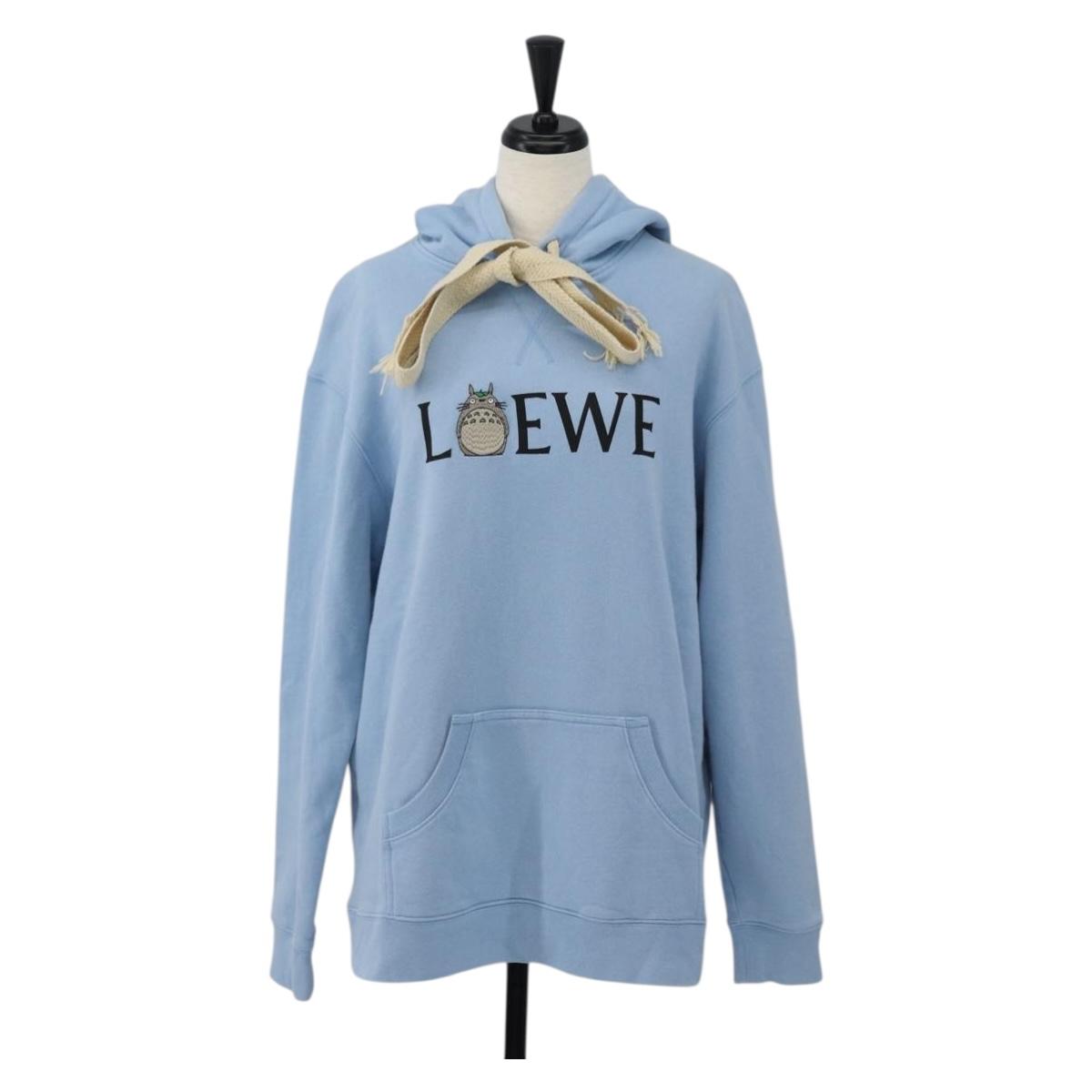 LOEWE LOEWE ~ Studio Ghibli Hoodie Totoro Cotton XS Light Blue Auth 167327M
