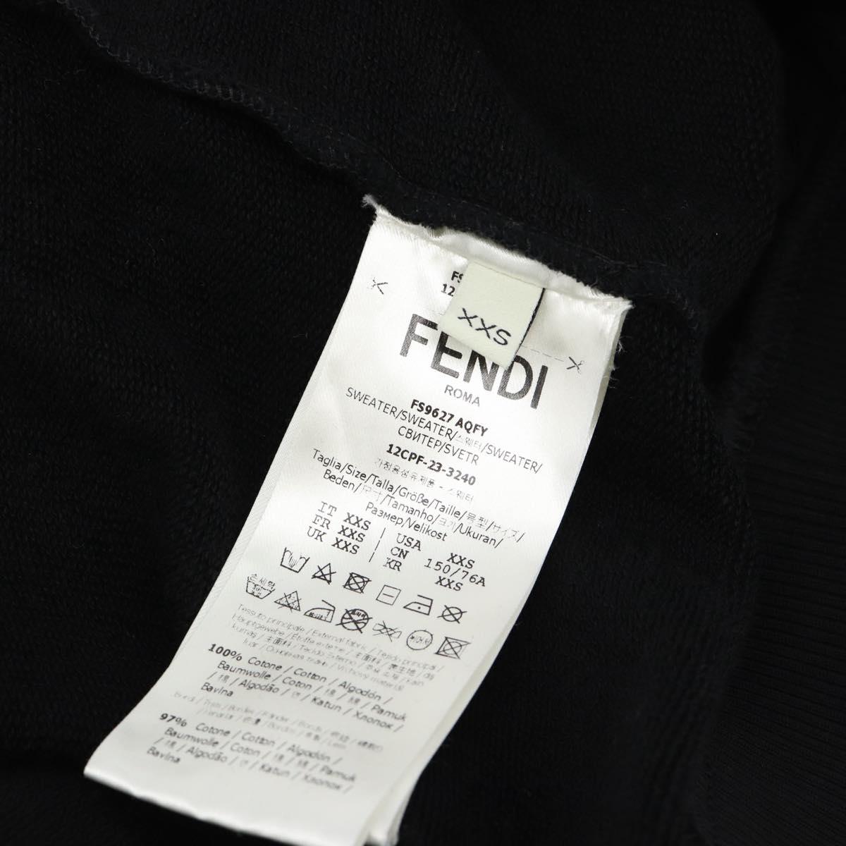 FENDI FENDI x FRGMT x POKÉMON Hoodie Kairyu Cotton XXS Black Auth 167328SM