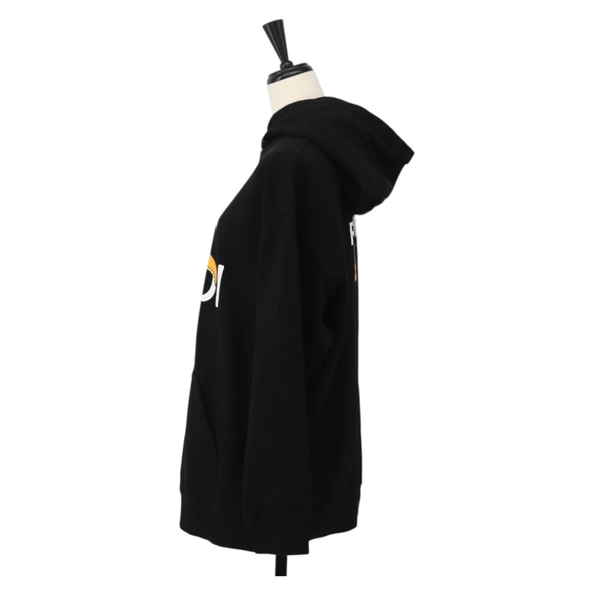 FENDI FENDI x FRGMT x POKÉMON Hoodie Kairyu Cotton XXS Black Auth 167328SM