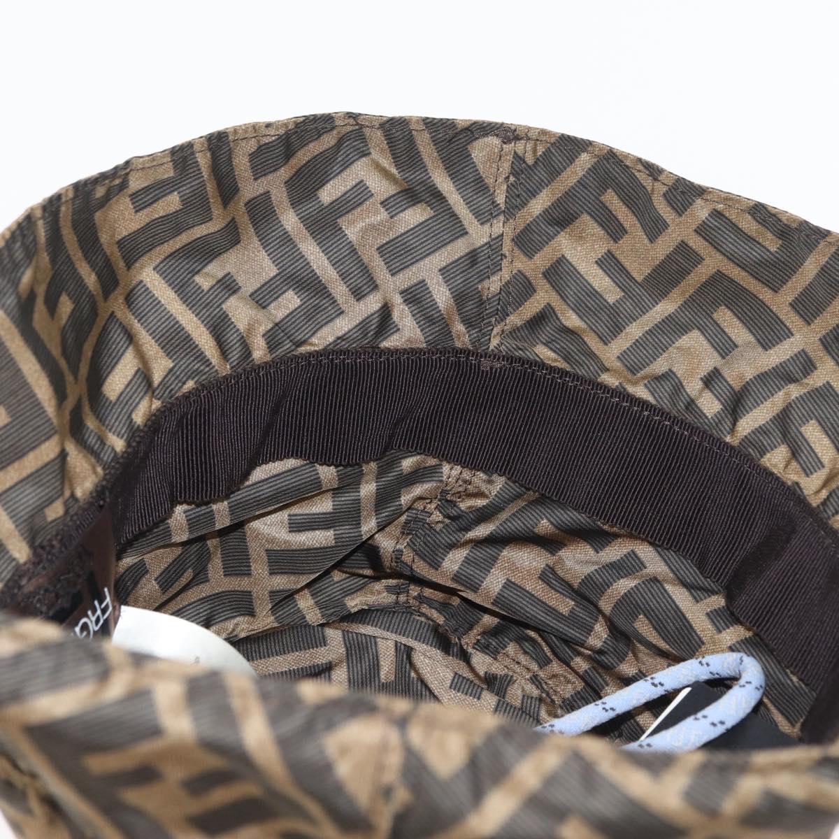 FENDI x FRGMT x POKÉMON ZUCCA Canvas Bucket Hat Mini-Dragon Brown Auth 167329SM