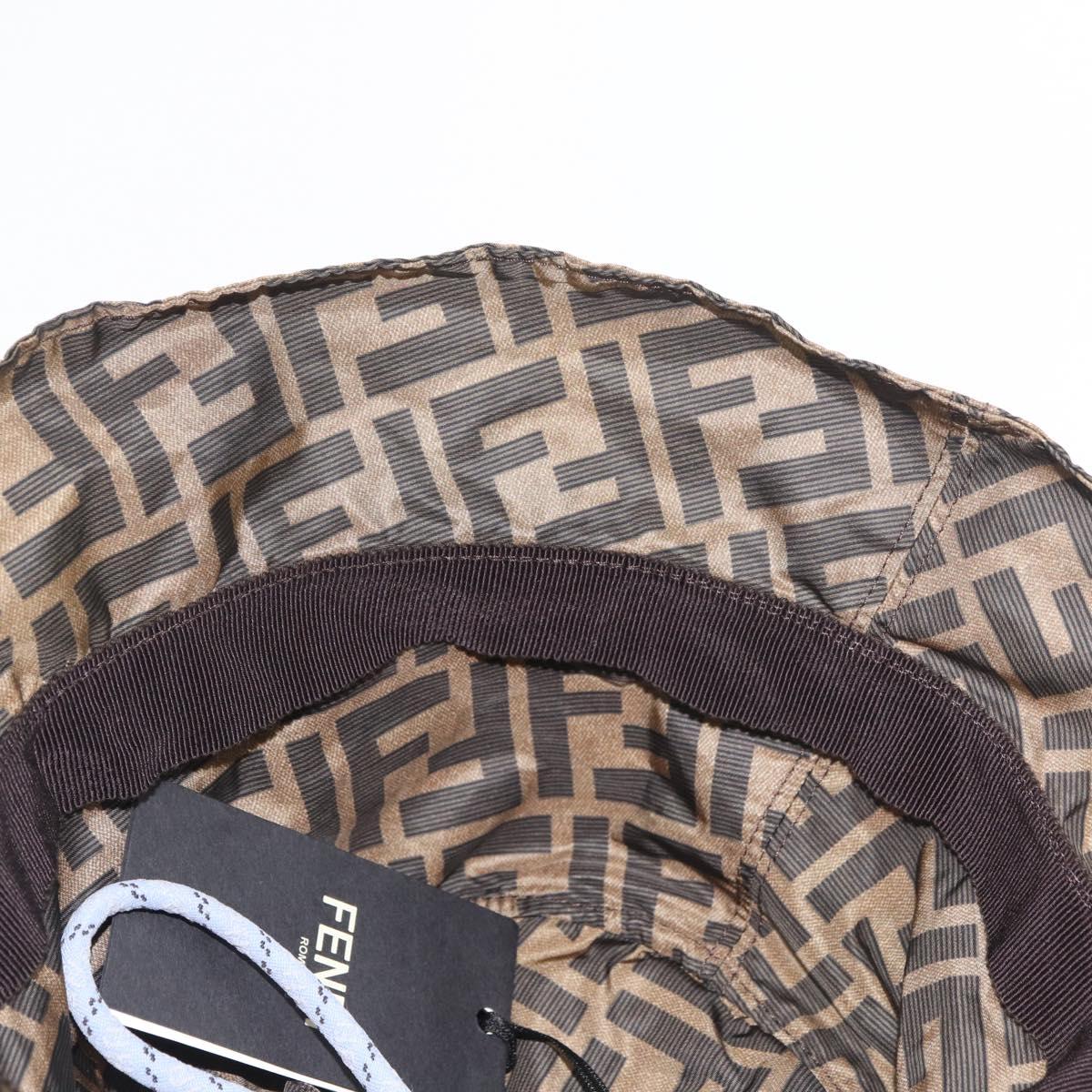 FENDI x FRGMT x POKÉMON ZUCCA Canvas Bucket Hat Mini-Dragon Brown Auth 167329SM