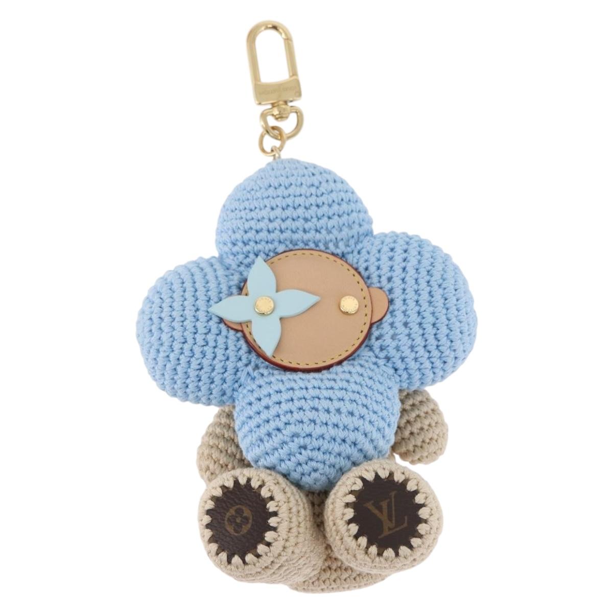 LOUIS VUITTON My Vivienne Crochet Charm Cotton Light Blue M02582 Auth 167338SM