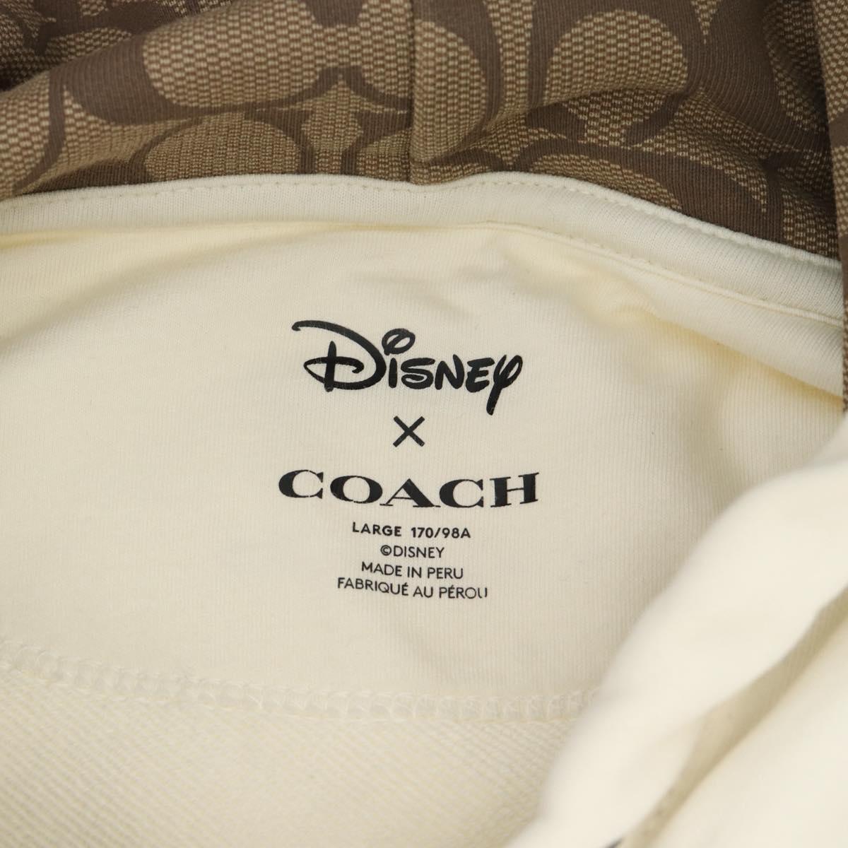Coach CoachxDisney Parker Mickey Mouse Minnie Mouse cotton L White Auth 167342M