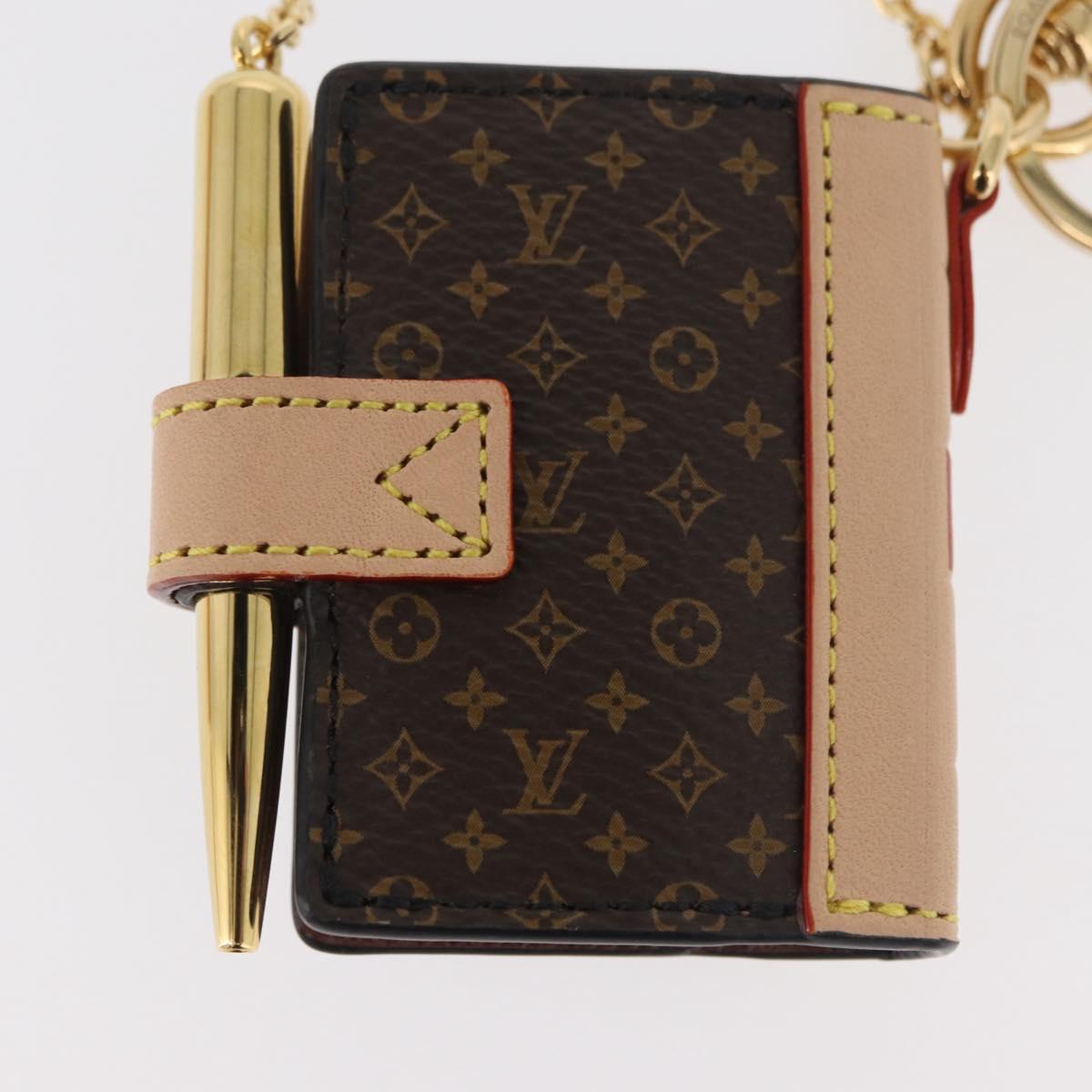 LOUIS VUITTON Monogram Couverture Carnepol Bag Charm M00992 LV Auth 167343SM