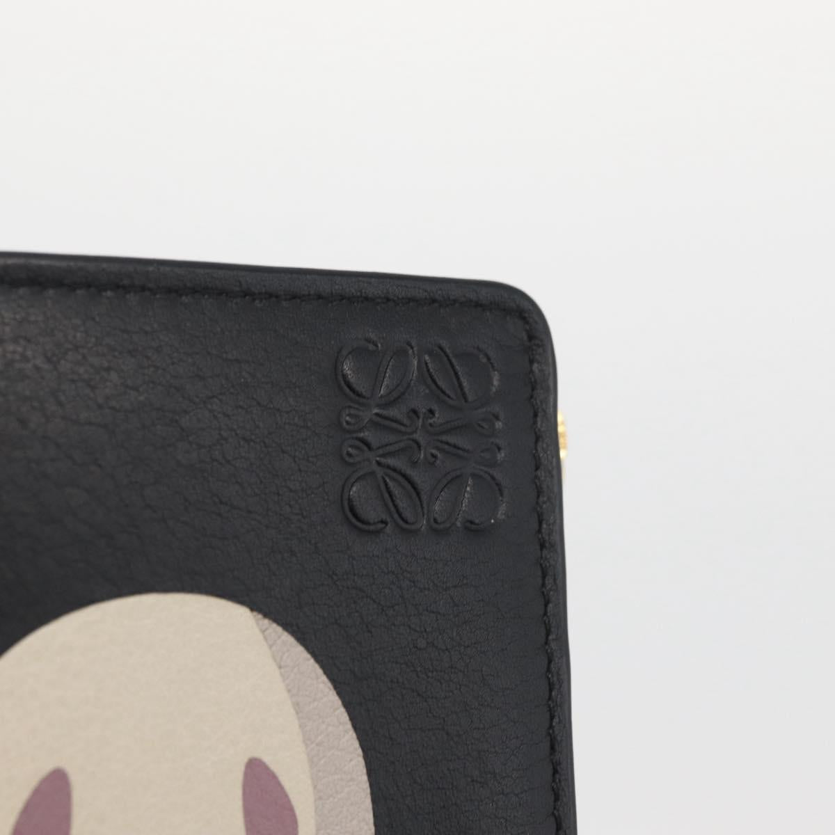 LOEWE × Studio Ghibli Spirited Away Kaonashi Wallet Leather Black Auth 167359SM