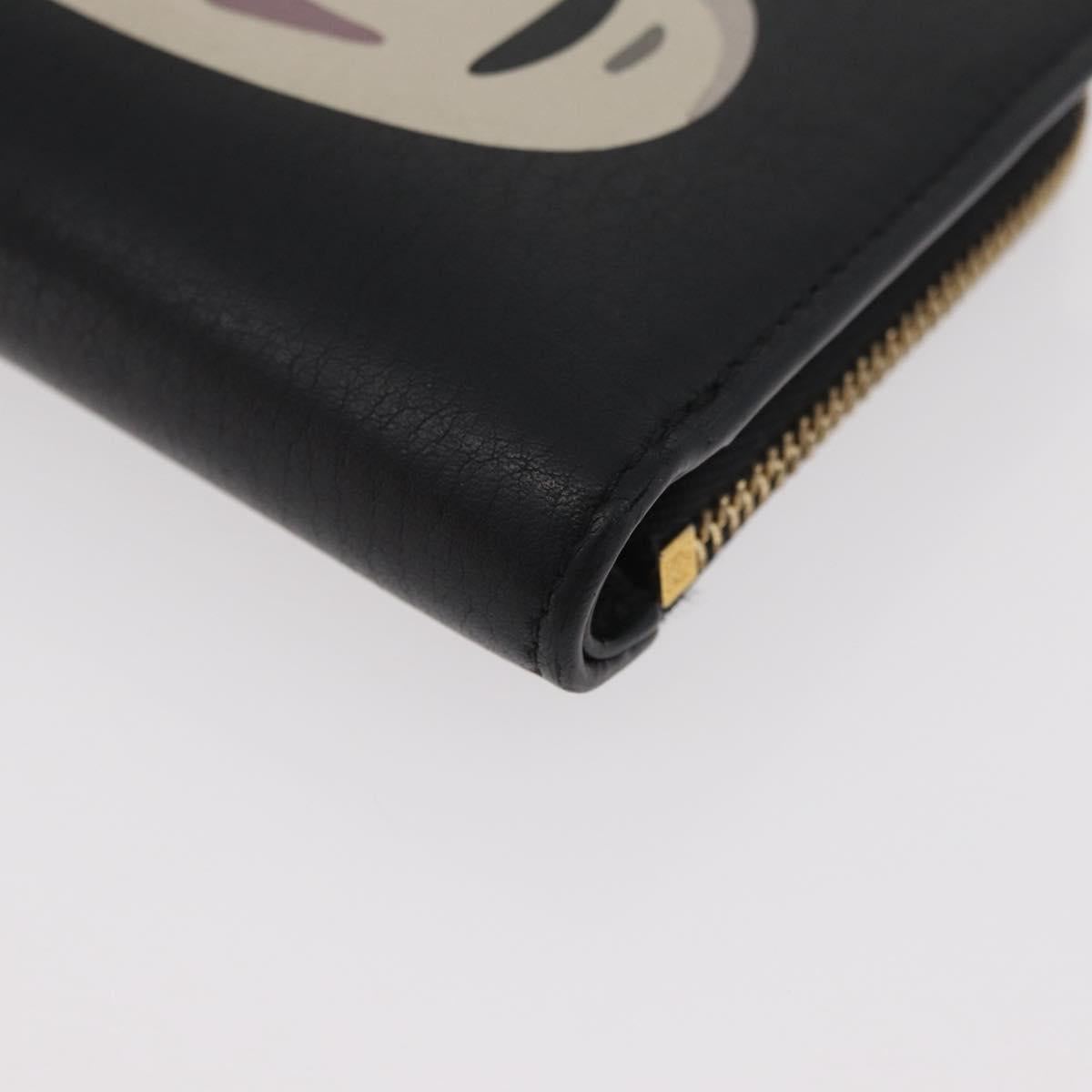 LOEWE × Studio Ghibli Spirited Away Kaonashi Wallet Leather Black Auth 167359SM