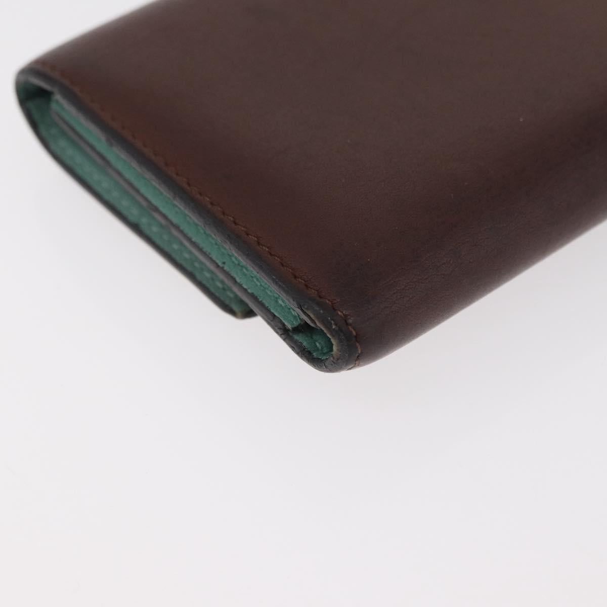 LOEWE LOEWE × Studio Ghibli Suswatari Wallet Leather Brown Gold Auth 167360A