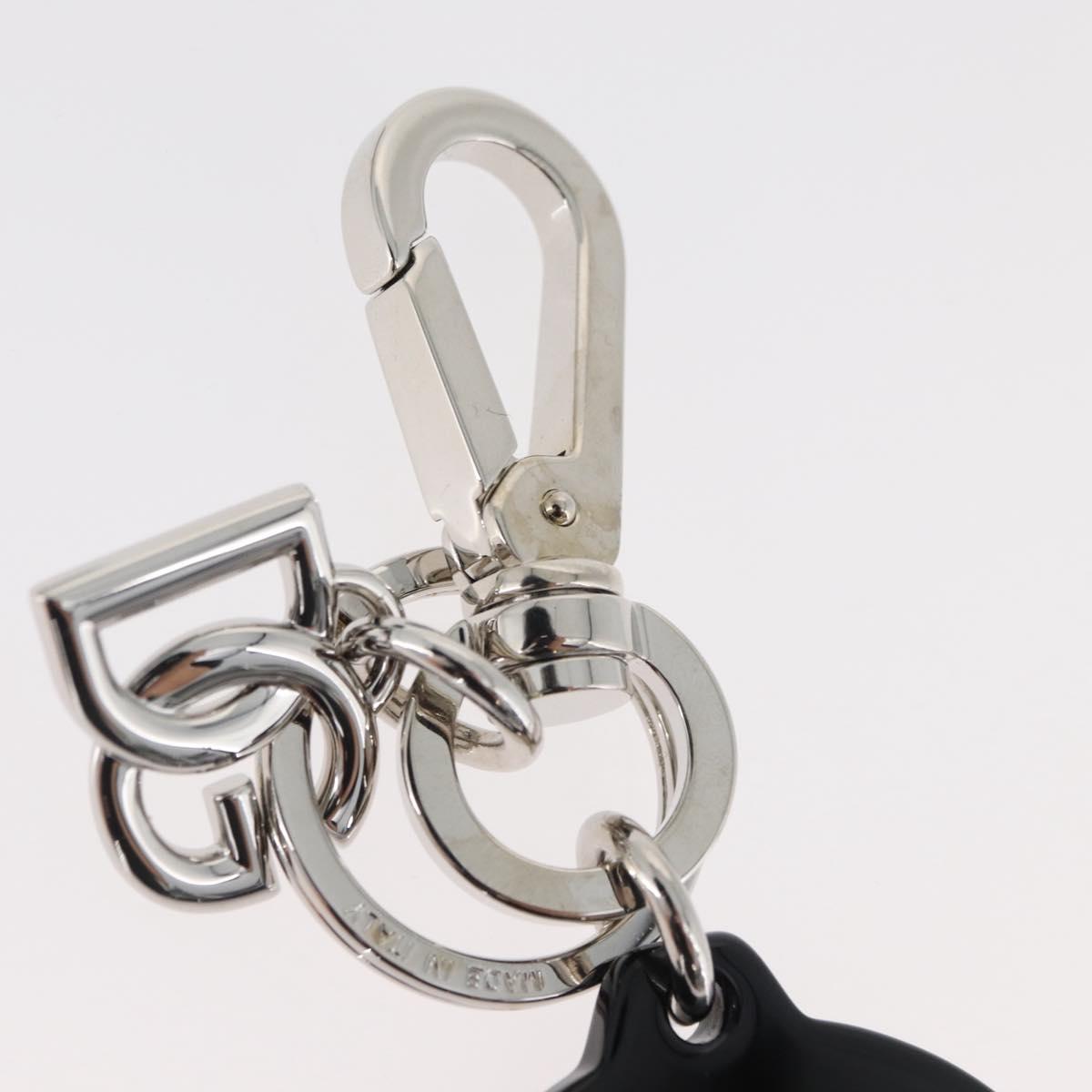 DOLCE&GABBANA Key Holder metal Black Silver Auth 167362M