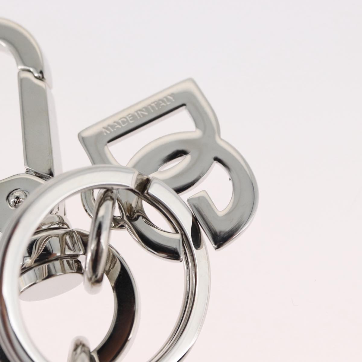 DOLCE&GABBANA Key Holder metal Black Silver Auth 167362M