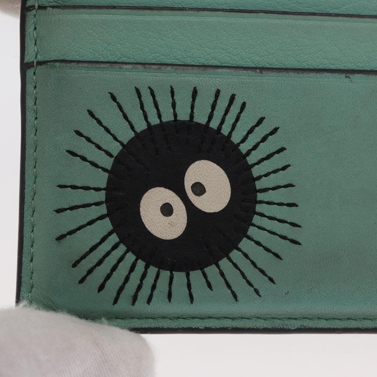 LOEWE × Studio Ghibli Susuwatari Spirited Away Card Case Leather Auth 167363M