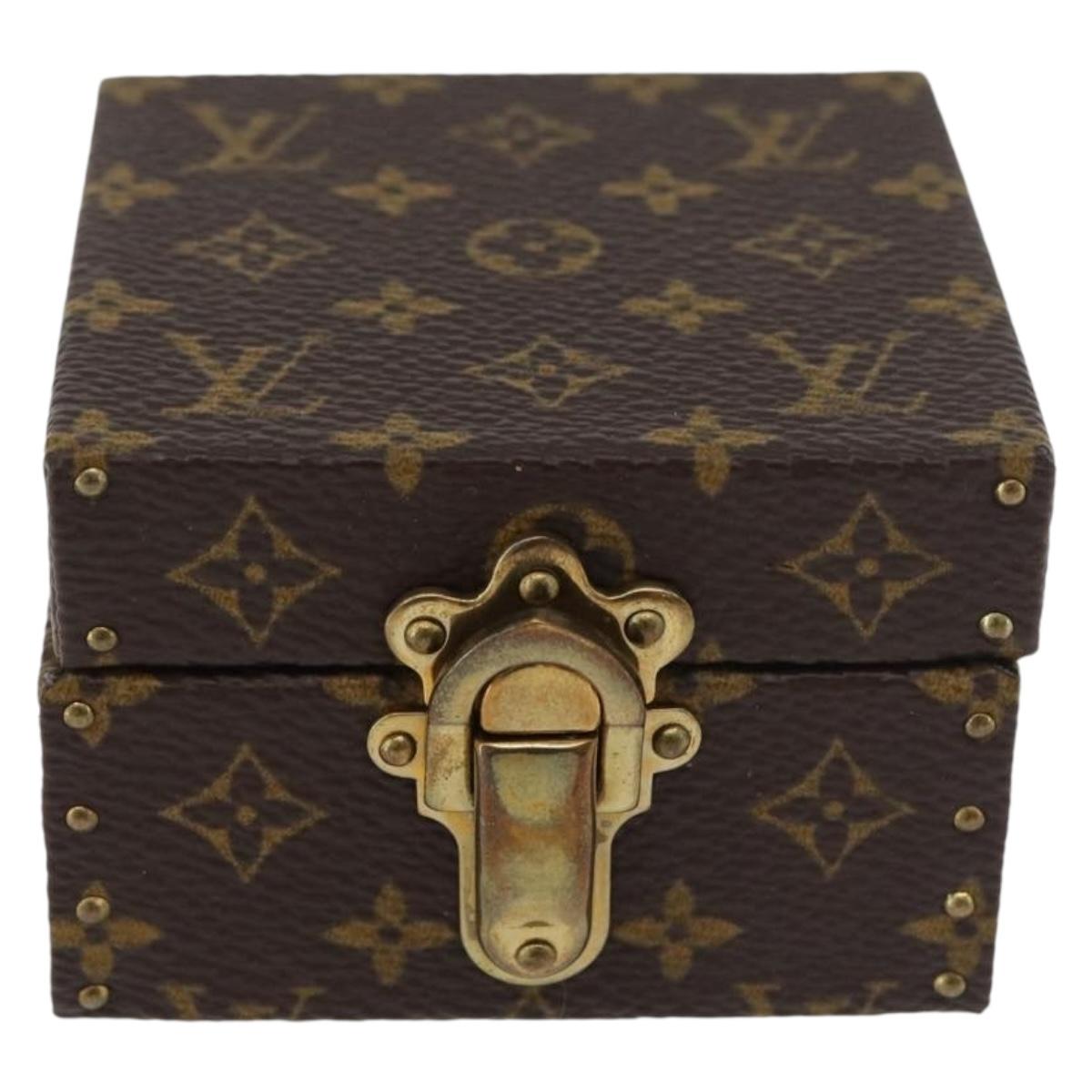 LOUIS VUITTON Monogram Case Eccrine Declaration Jewelry Box M21010 Auth 167372M