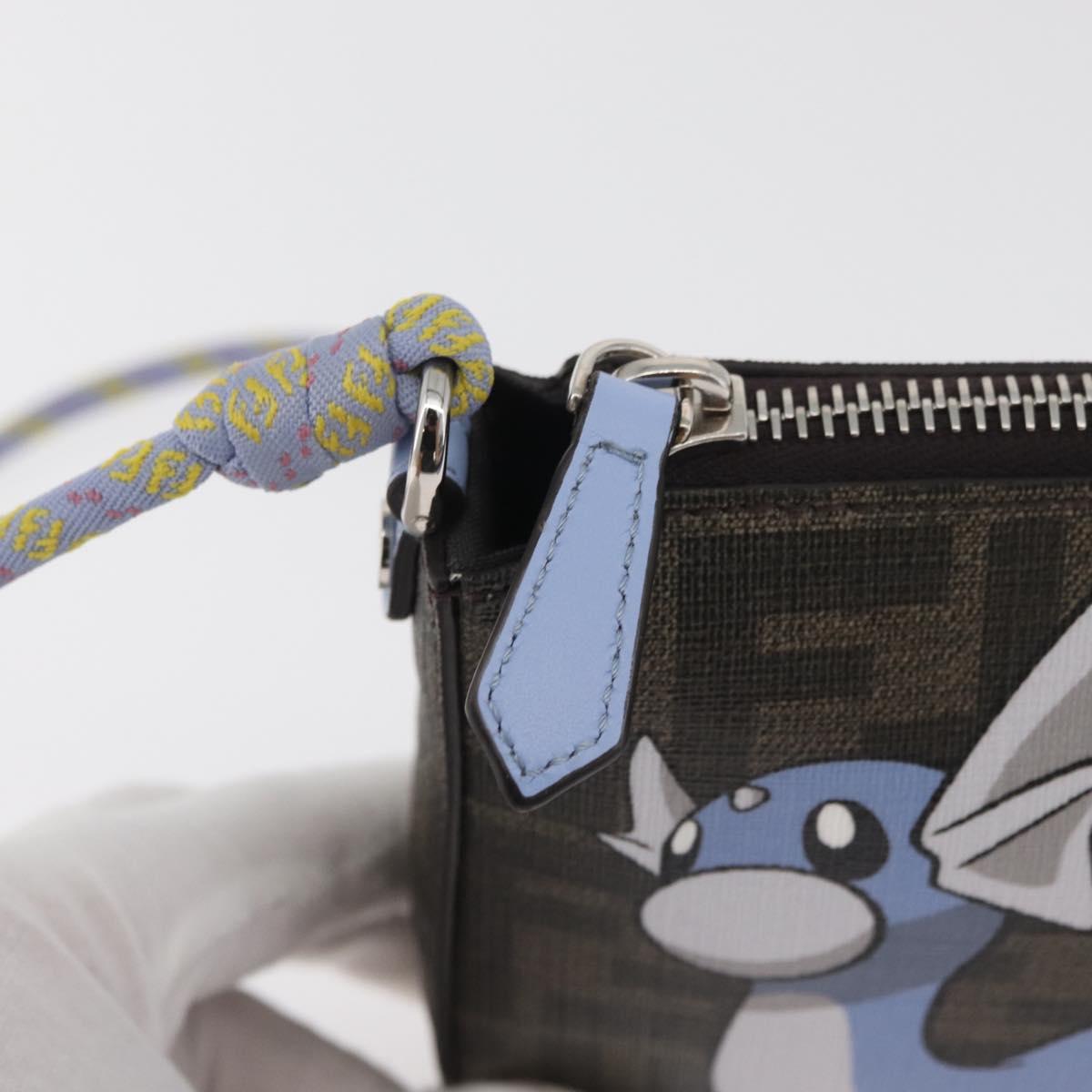 FENDI FENDI x FRGMT x POKÉMON Dratini Shoulder Bag Brown Black Auth 167373SM