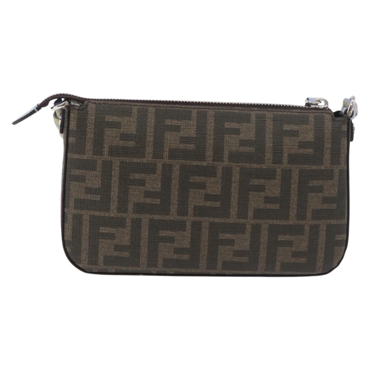 FENDI FENDI x FRGMT x POKÉMON Dratini Shoulder Bag Brown Black Auth 167373SM