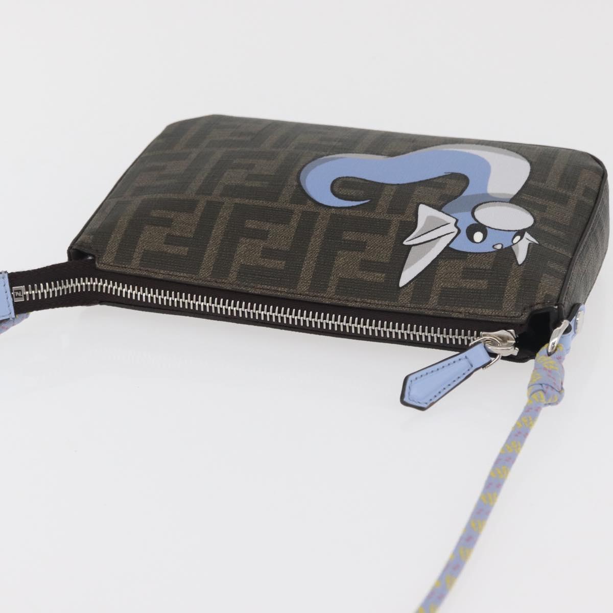 FENDI FENDI x FRGMT x POKÉMON Dratini Shoulder Bag Brown Black Auth 167373SM
