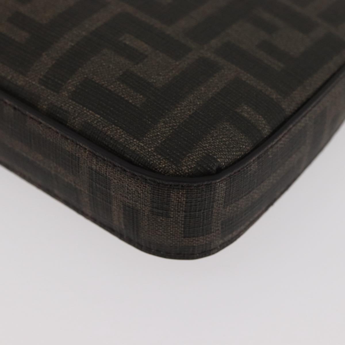 FENDI x FRGMT x POKÉMON Zucca Canvas Dragonfly Bag Black Brown Auth 167378SM