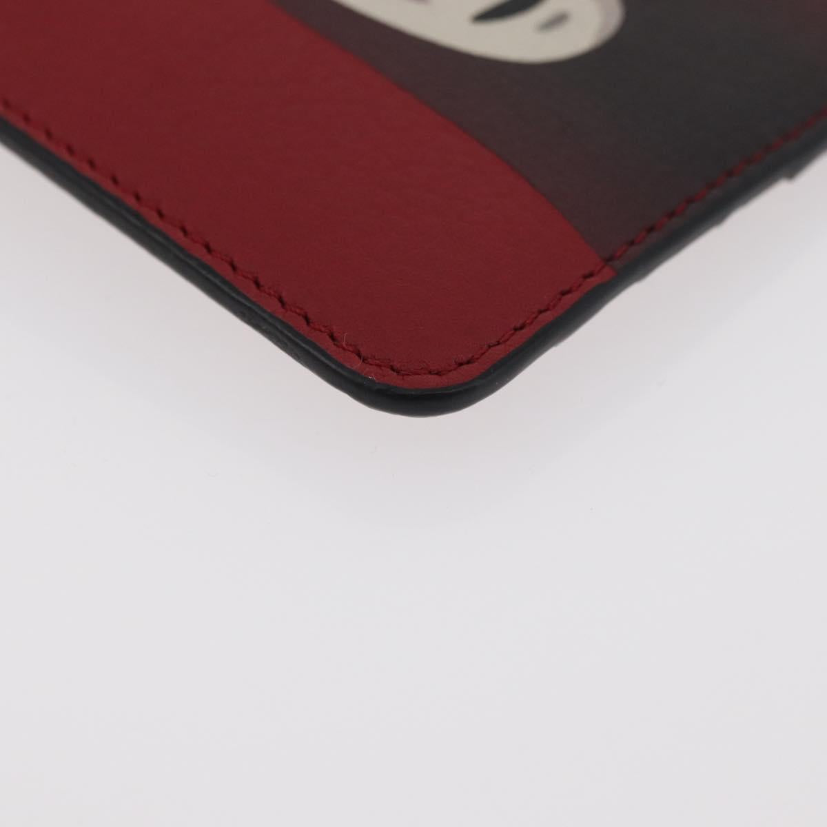 LOEWE × Studio Ghibli Spirited Away Kaonashi Card Case Red Gold Auth 167382SM