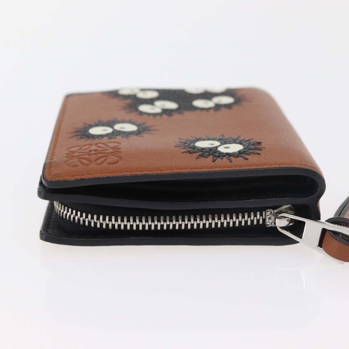 LOEWE × Studio Ghibli My Neighbor Totoro Pitch Black Wallet Brown Auth 167386SAM
