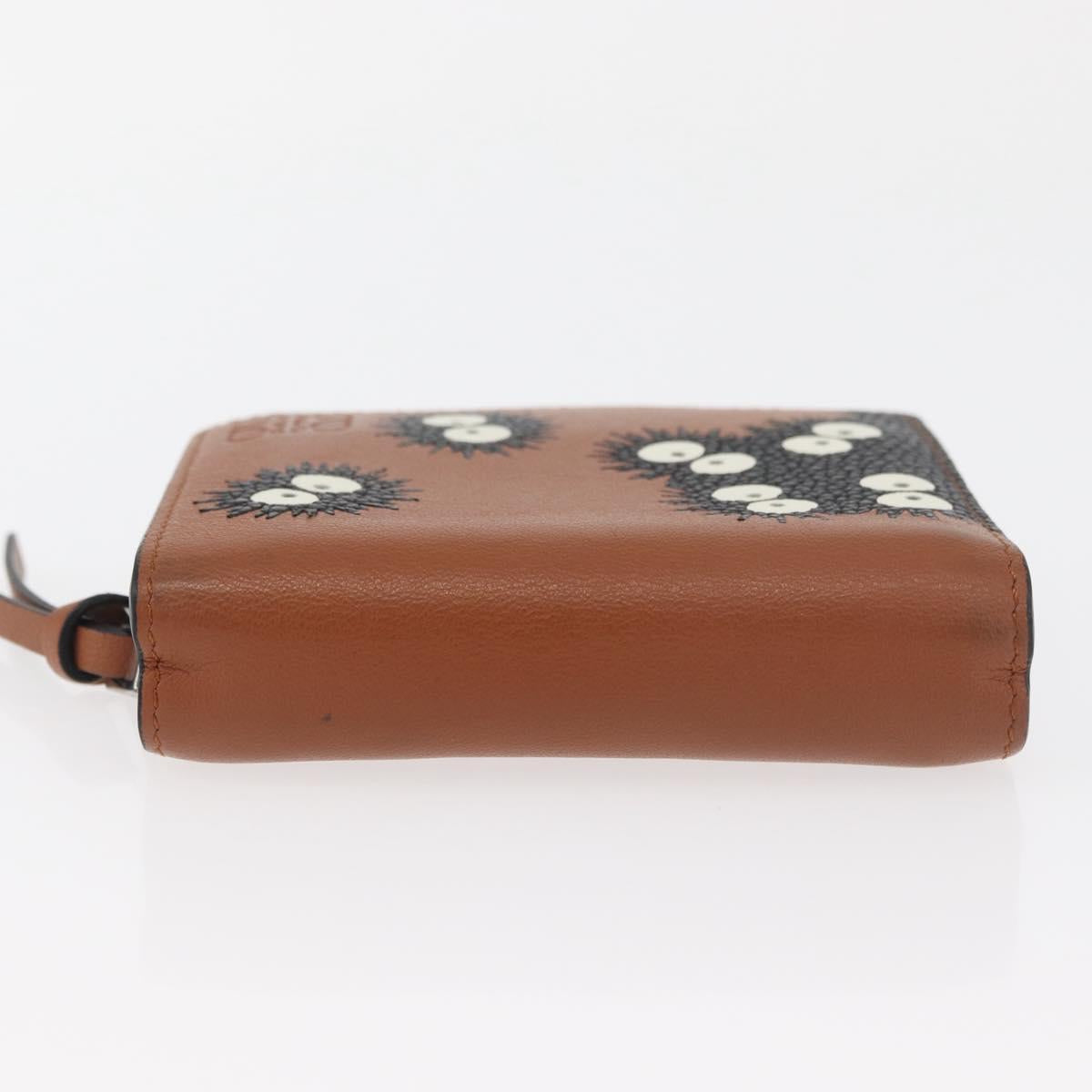 LOEWE × Studio Ghibli My Neighbor Totoro Pitch Black Wallet Brown Auth 167386SAM