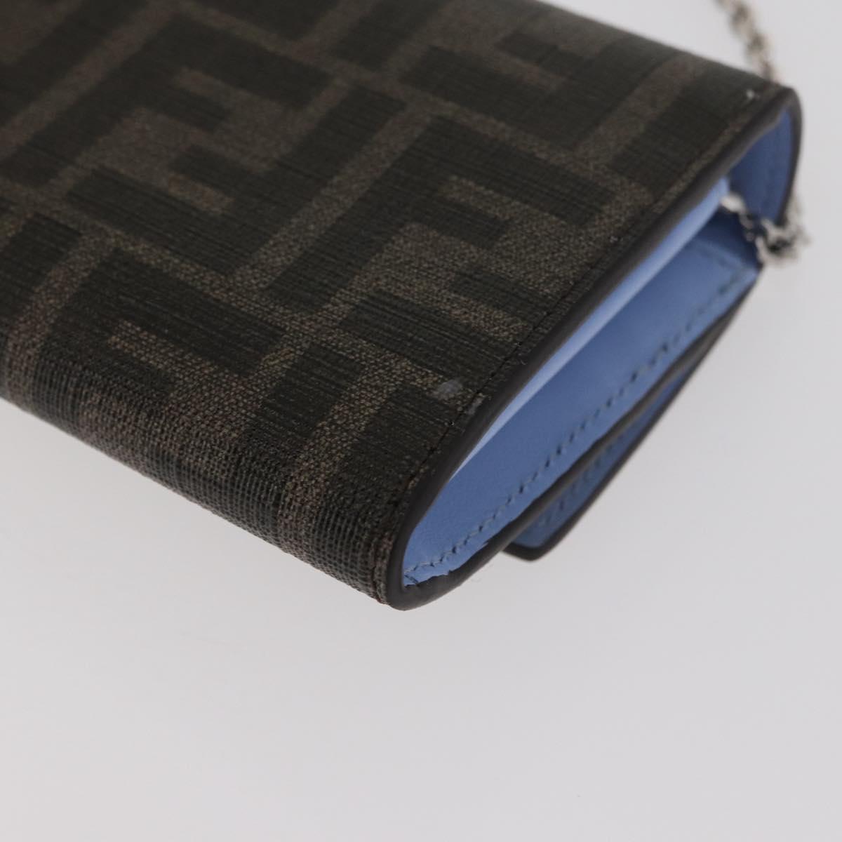 FENDI FENDI x FRGMT x POKÉMON Zucca Canvas Chain Wallet Mini Ryu Auth 167391SM
