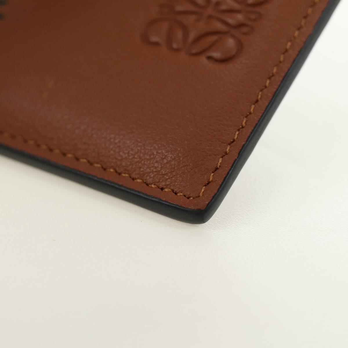 LOEWE × Studio Ghibli My Neighbor Totoro Card Case Leather Brown Auth 167394SAM