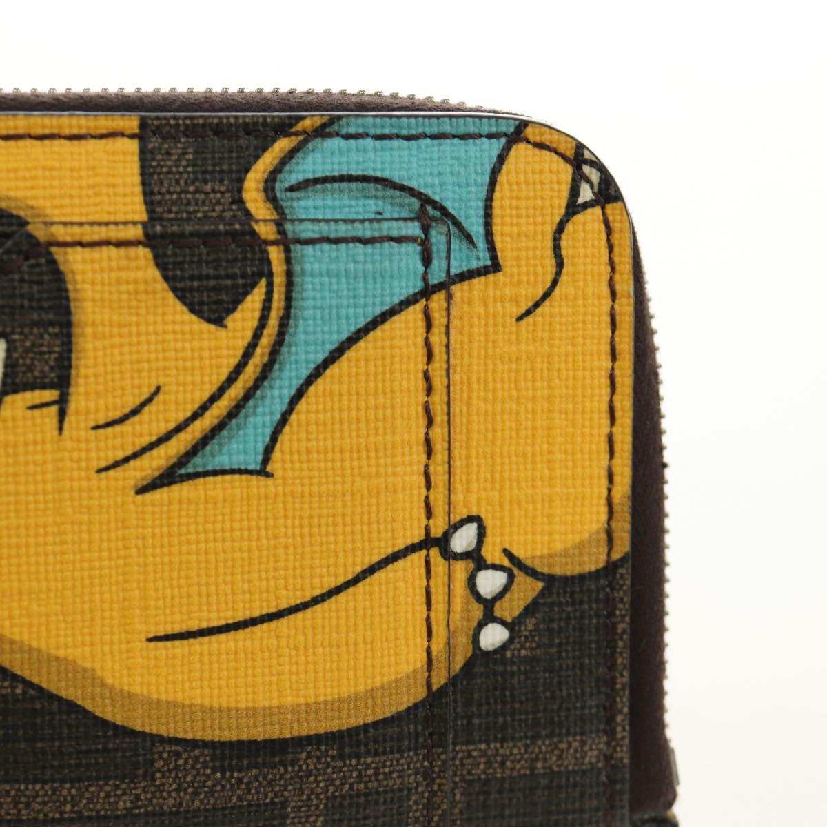 FENDI x FRGMT x POKÉMON Zucca Canvas Dragonfly Coin Purse Black Auth 167396M