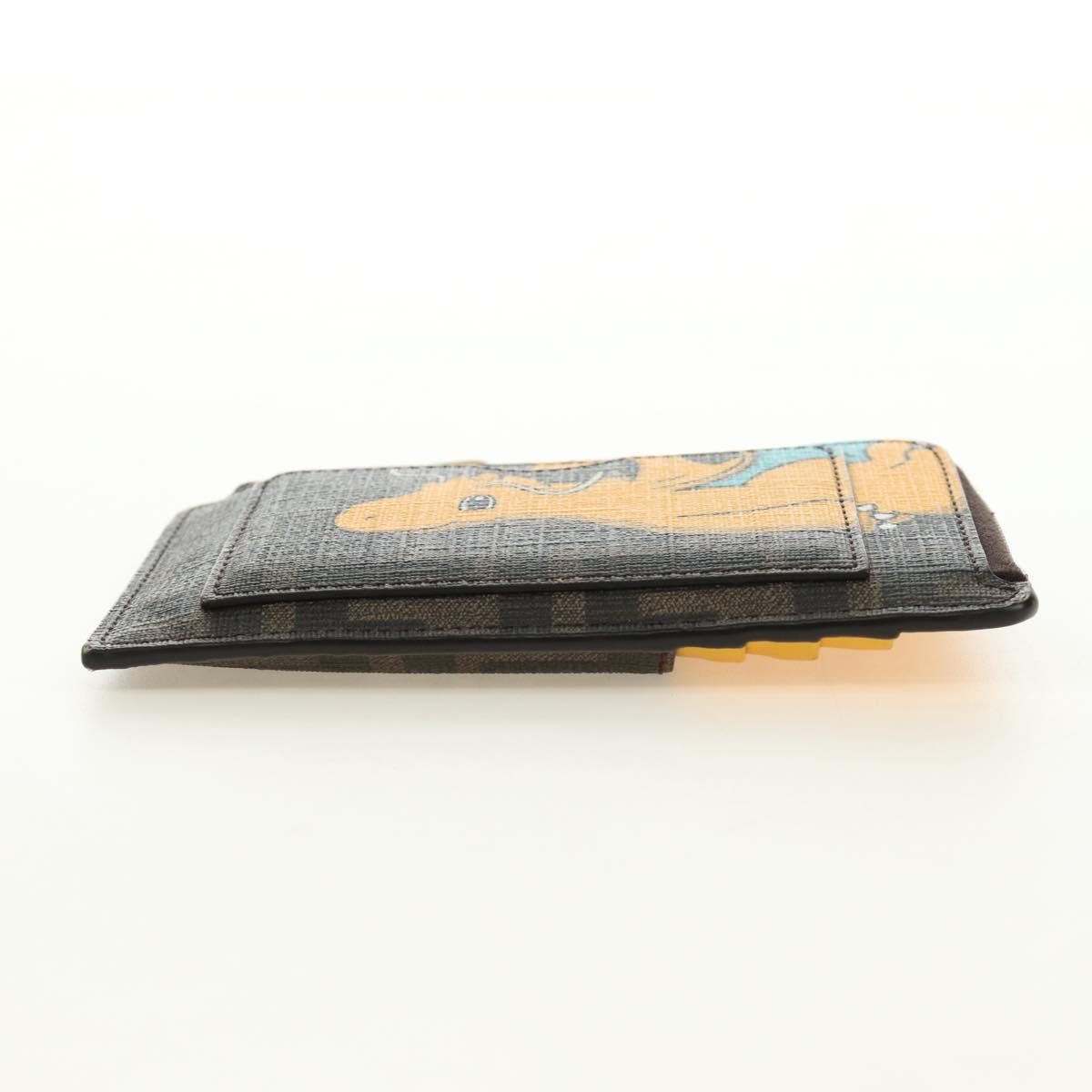 FENDI x FRGMT x POKÉMON Zucca Canvas Dragonfly Coin Purse Black Auth 167396M