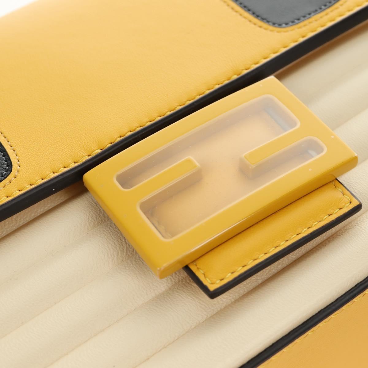FENDI Dragonite FENDIxFRGMTxPOKÉMON Mamma Baguette Bag Leather Auth 167404SM