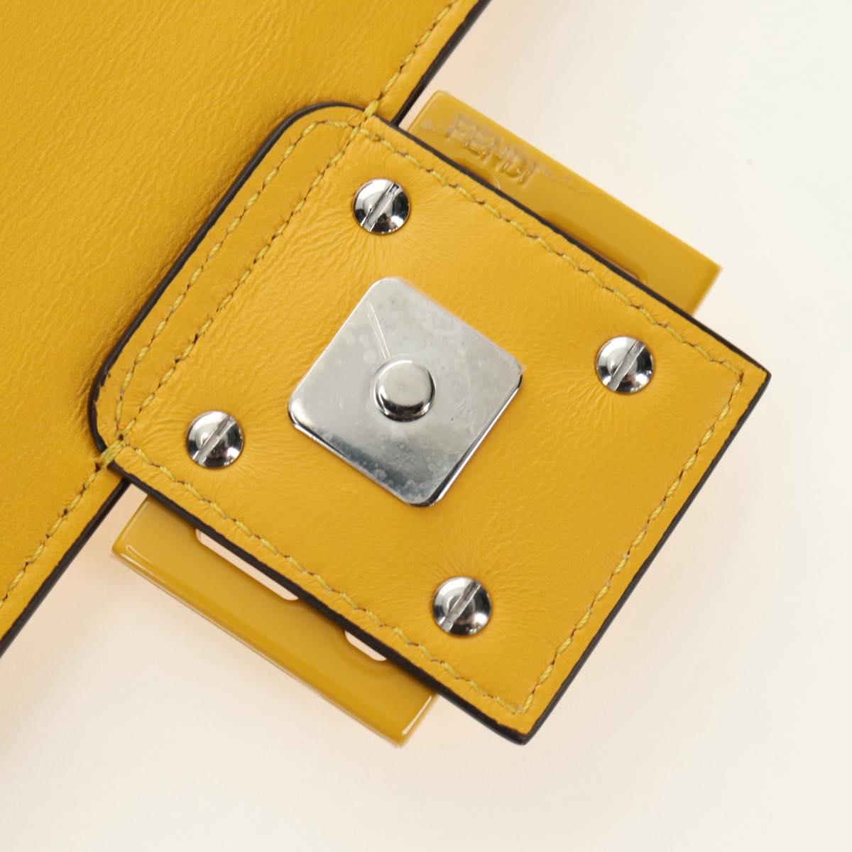 FENDI Dragonite FENDIxFRGMTxPOKÉMON Mamma Baguette Bag Leather Auth 167404SM