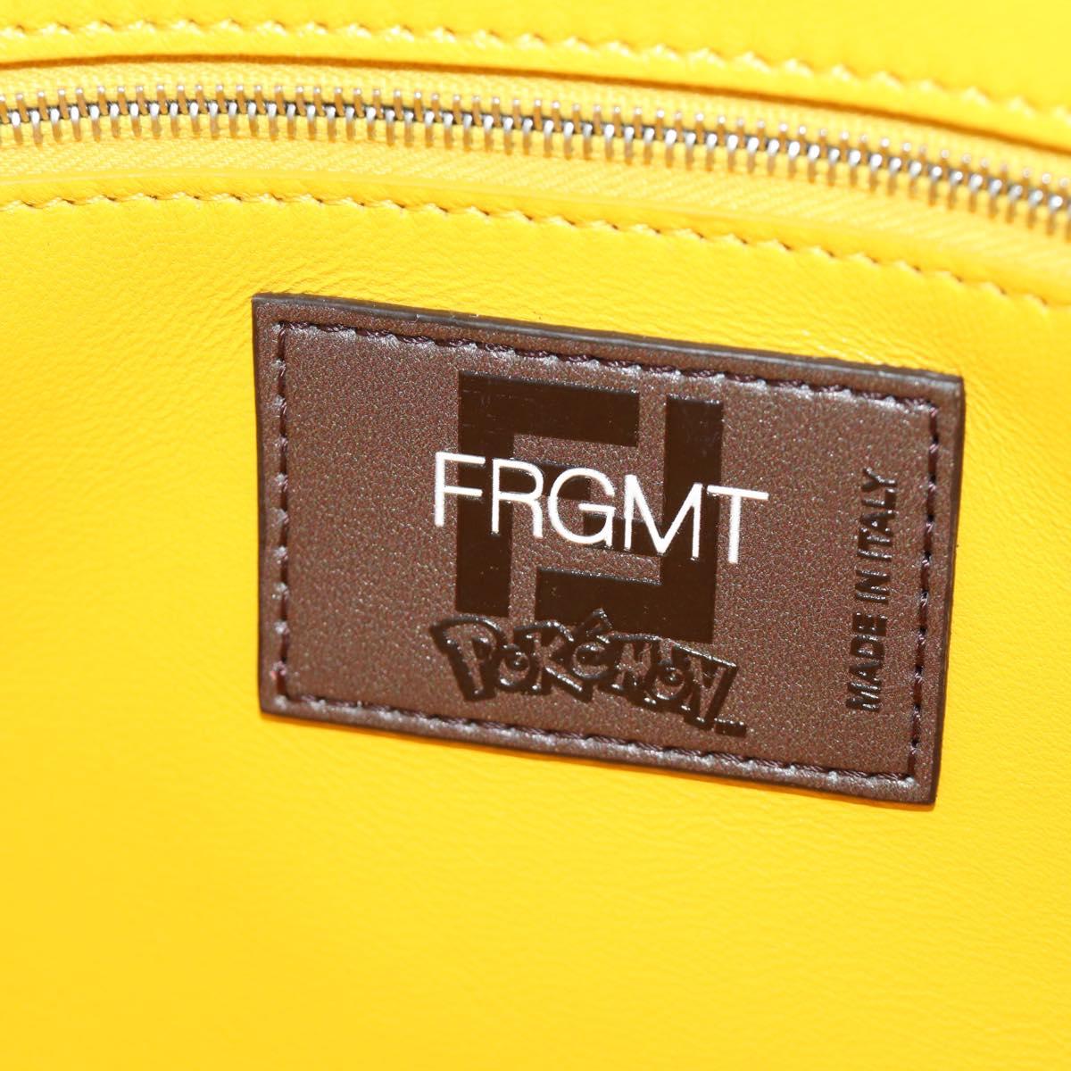 FENDI Dragonite FENDIxFRGMTxPOKÉMON Mamma Baguette Bag Leather Auth 167404SM