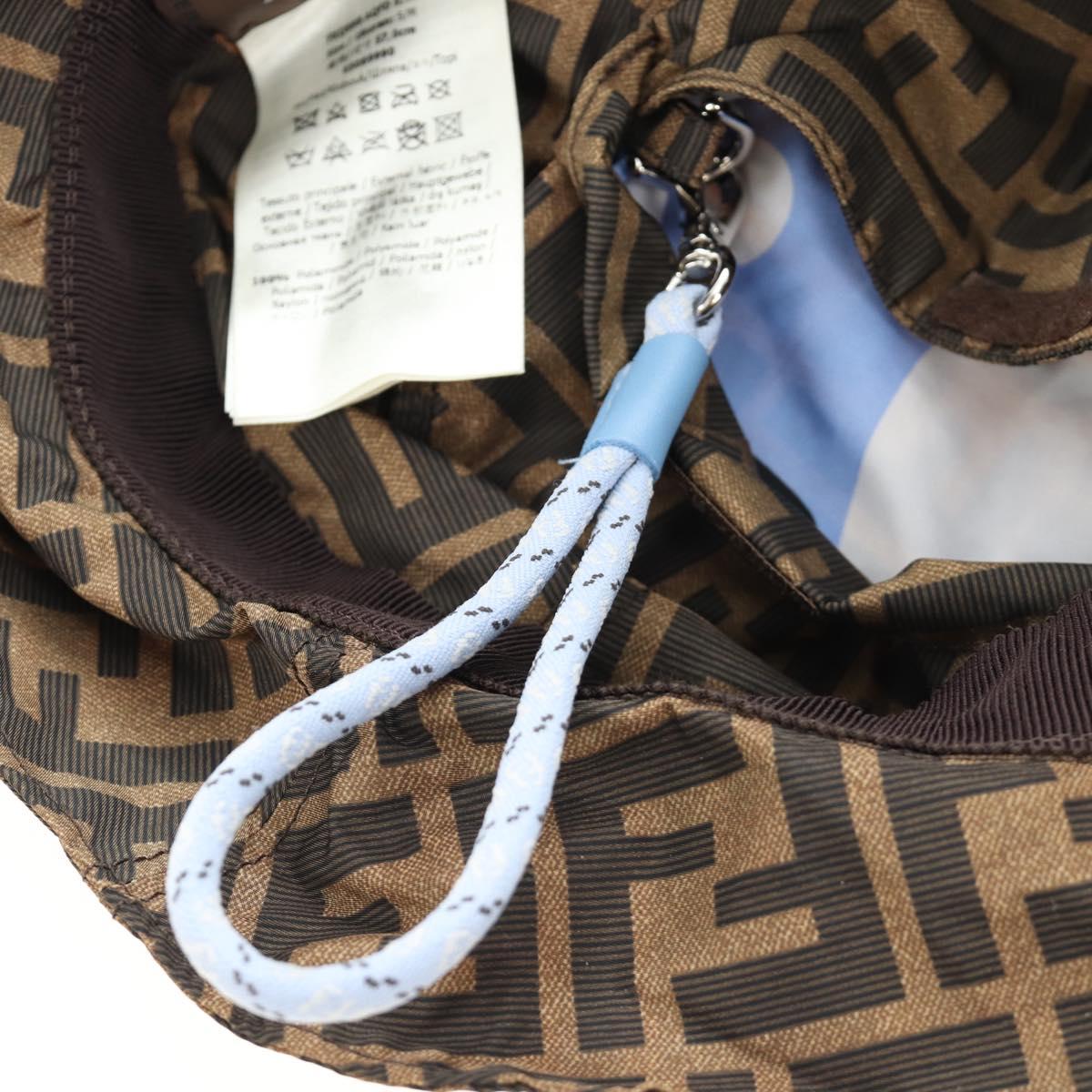FENDI x FRGMT x POKÉMON ZUCCA Canvas Bucket Hat Mini-Dragon Brown Auth 167411SM