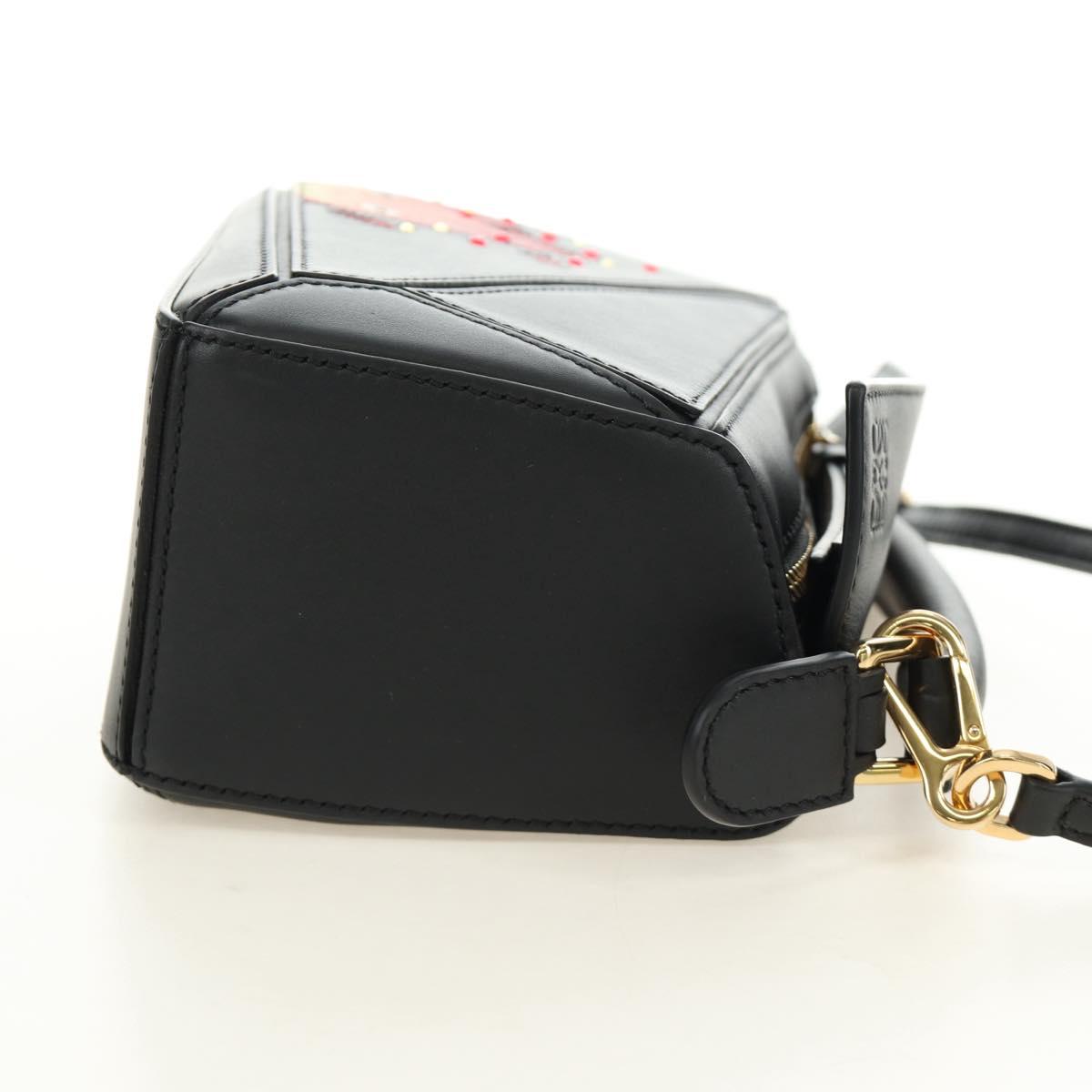 LOEWE × Studio Ghibli Howl's Calcifer Puzzle Mini Bag 2way Black Auth 167415SM