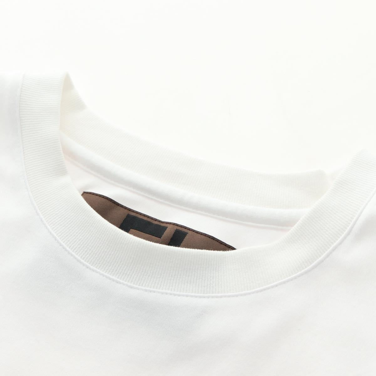 FENDI x FRGMT x POKÉMON Dragonite T Shirt Cotton White Auth 167426SAM