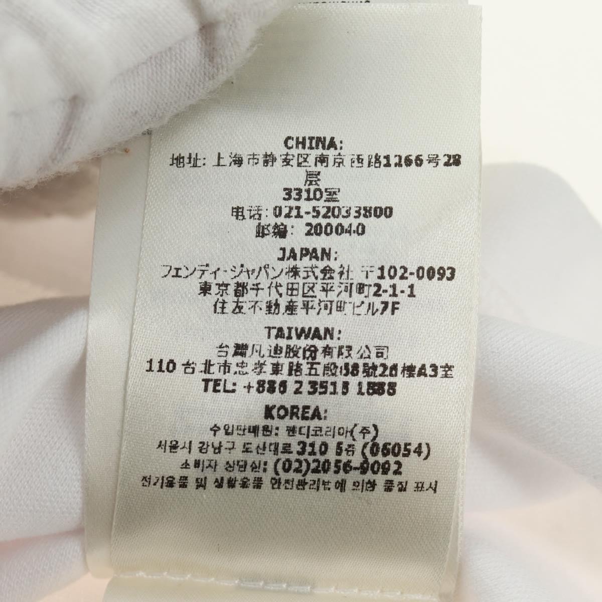 FENDI x FRGMT x POKÉMON Dragonite T Shirt Cotton White Auth 167426SAM