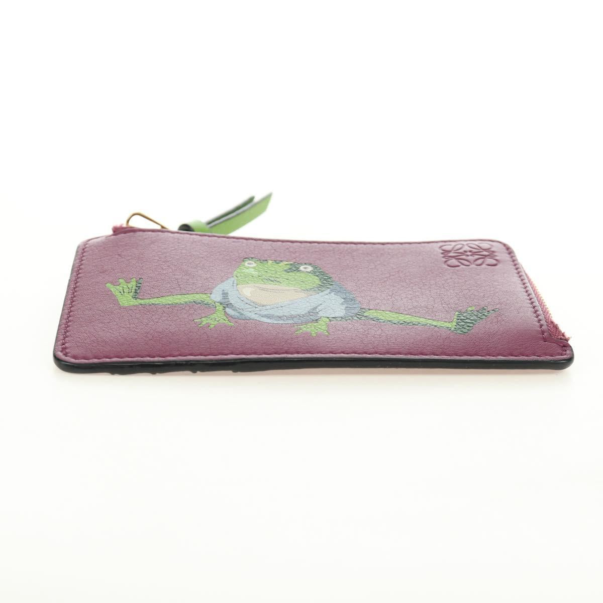 LOEWE × Studio Ghibli Green Frog From Spirited Away Case Leather Auth 167428SM