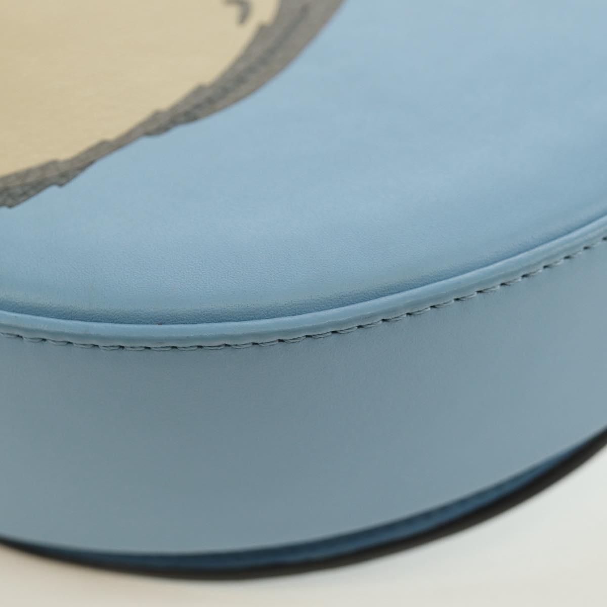 LOEWE × Studio Ghibli My Neighbor Totoro Heel Pouch Leather Blue Auth 167429SM