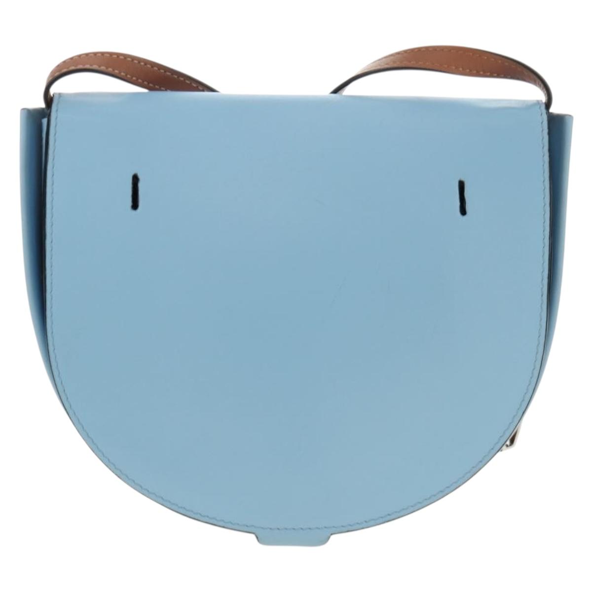 LOEWE × Studio Ghibli My Neighbor Totoro Heel Pouch Leather Blue Auth 167429SM