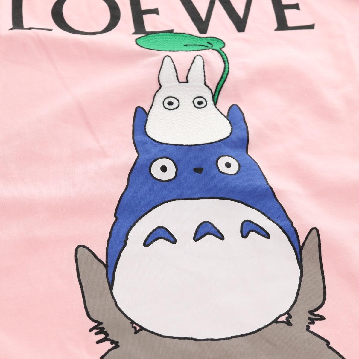 LOEWE × Studio Ghibli My Neighbor Totoro T Shirt Cotton Pink Auth 167433SM