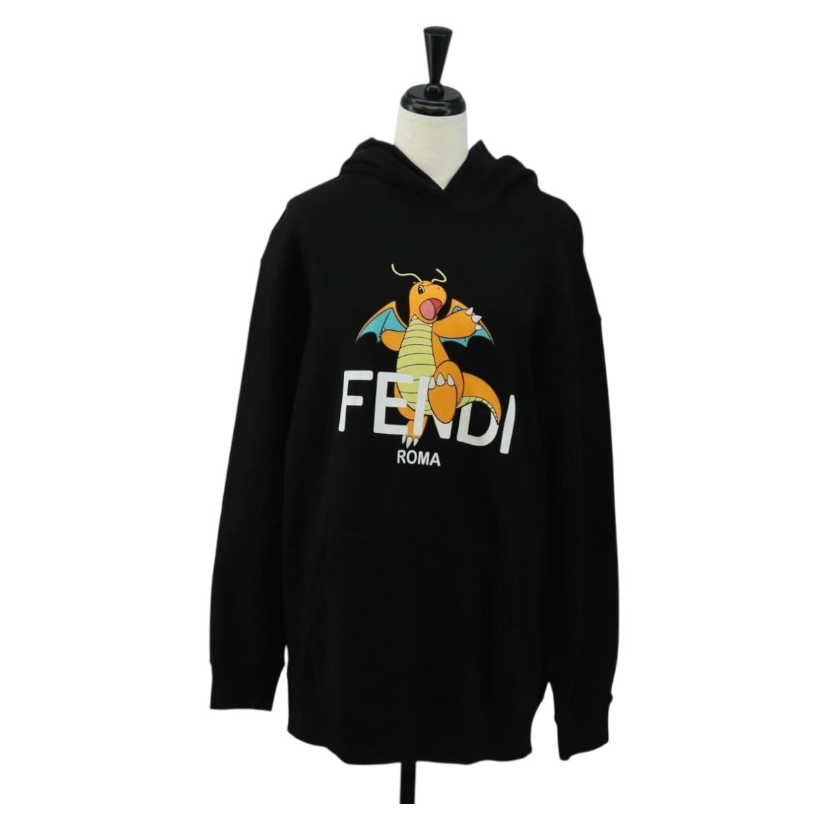 FENDI FENDI x FRGMT x POKÉMON Parker Kairyu Cotton Black Auth 167434SM