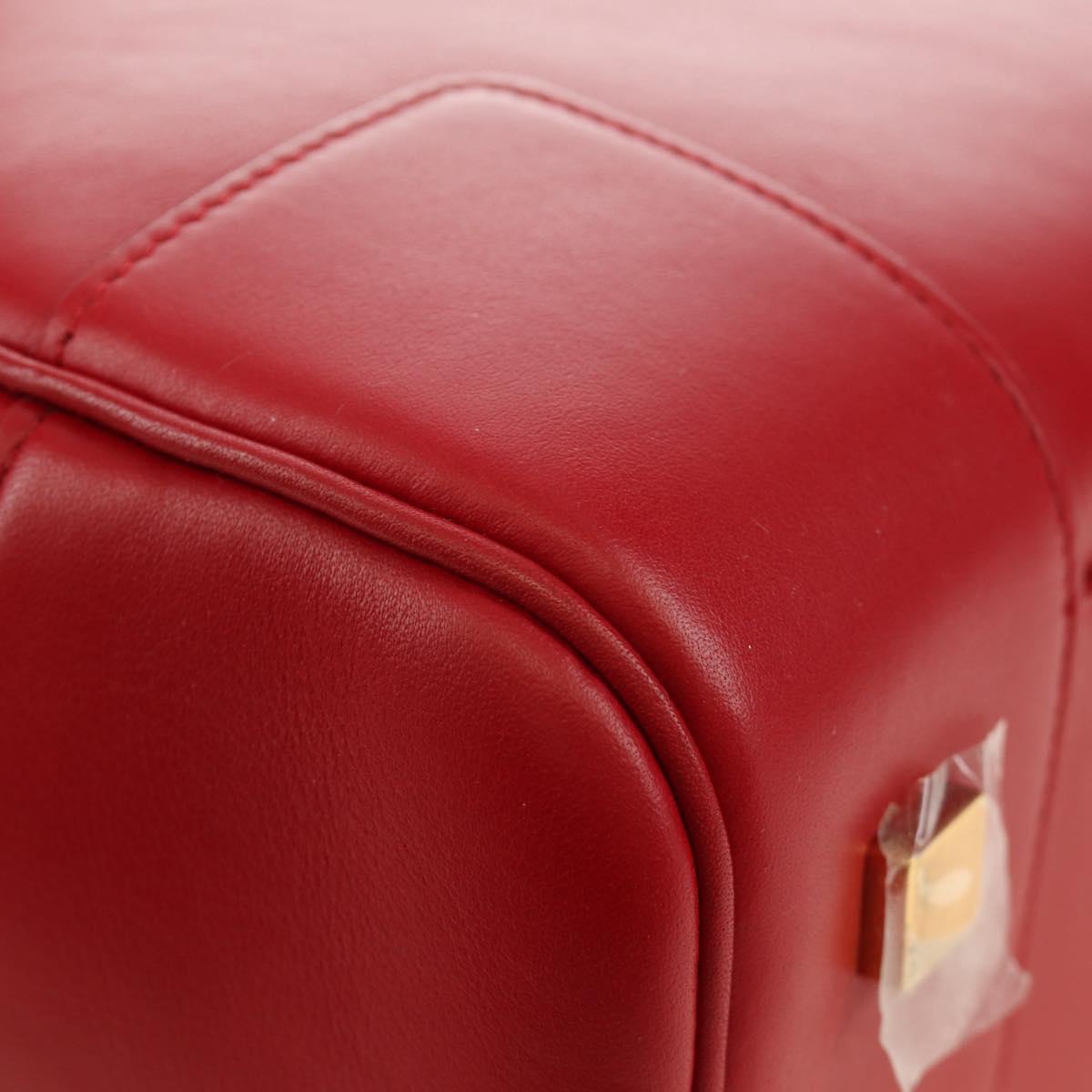 LOEWE × Studio Ghibli Amazona 19 Baby Mouse Hand Bag Leather Red Auth 167438SM