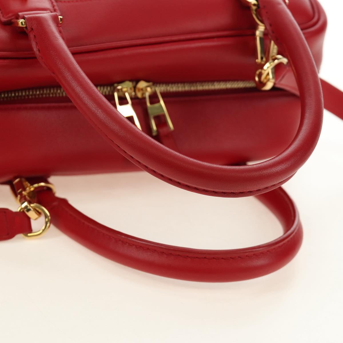 LOEWE × Studio Ghibli Amazona 19 Baby Mouse Hand Bag Leather Red Auth 167438SM