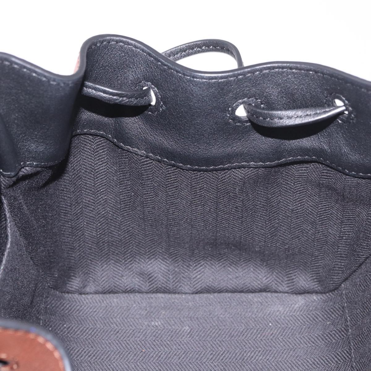 LOEWE × Ghibli Mini Hammock Soot Sprites Hand Bag Leather Brown Auth 167441SM