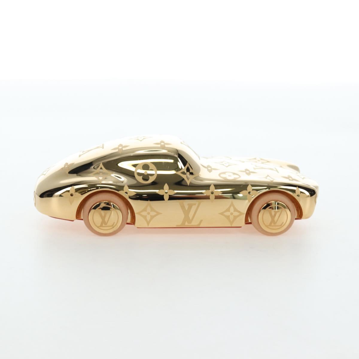 LOUIS VUITTON Monogram Paperweight Car Metal Gold R97981 LV Auth 167451SM