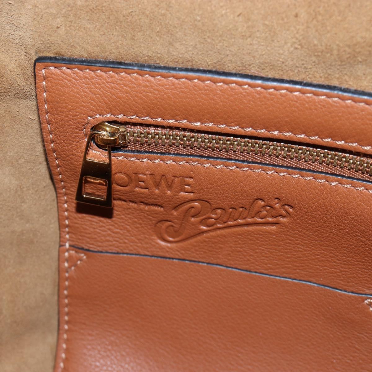 LOEWE x Paula's IBIZA Collection Flamenco Knots Denim Blue Brown Auth 167453V