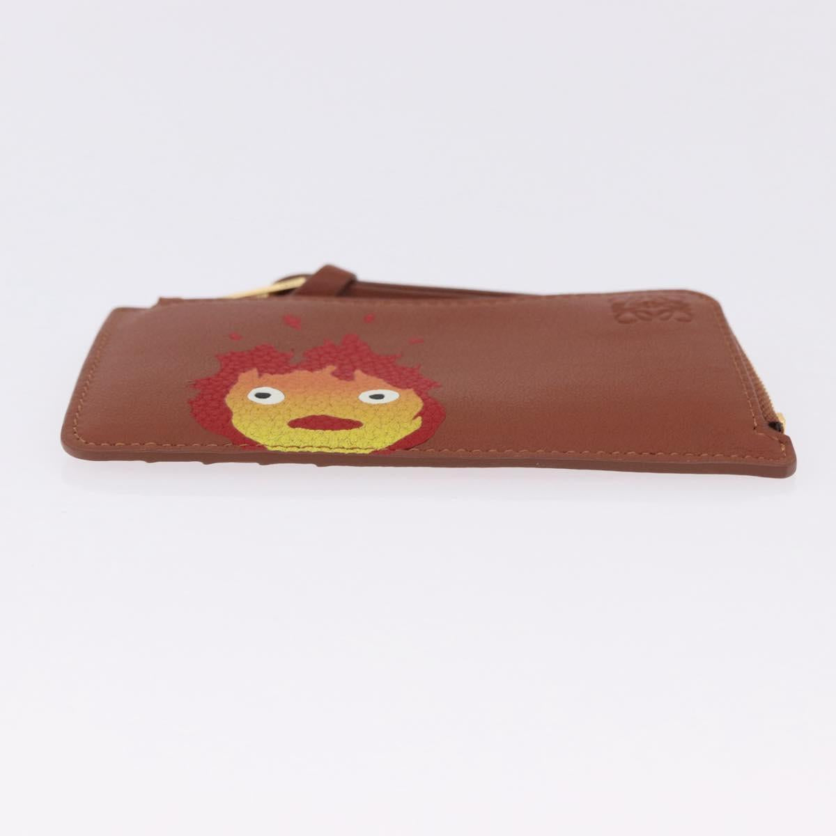 LOEWE x Studio Ghibli Howl's Moving Castle Card Holder Calcifer Auth 167455SM