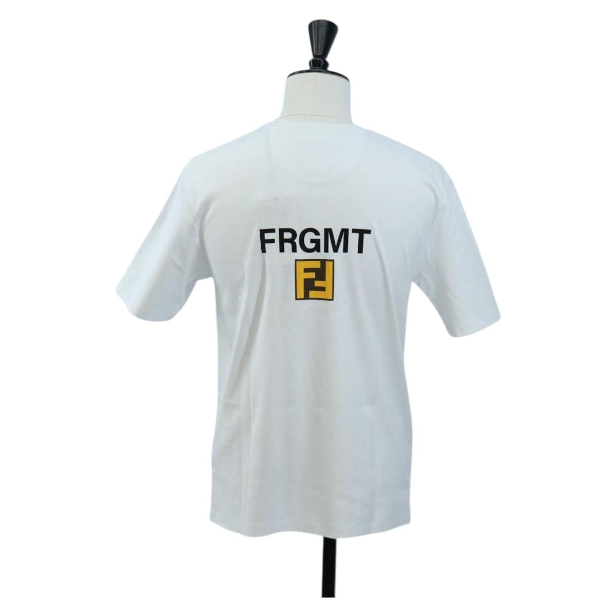 FENDI x FRGMT x POKEMON Dragonite T shirt Cotton White Auth 167458M