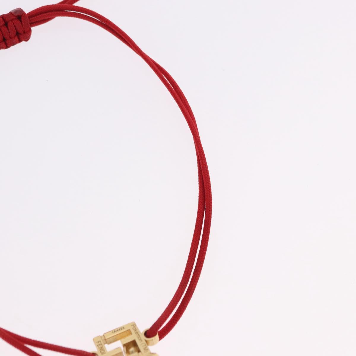 FENDI FENDI x FRGMT x POKEMON Dratini Bracelet Metal Red Gold Tone Auth 167464SM