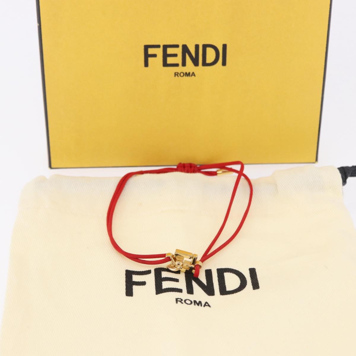 FENDI FENDI x FRGMT x POKEMON Dratini Bracelet Metal Red Gold Tone Auth 167464SM